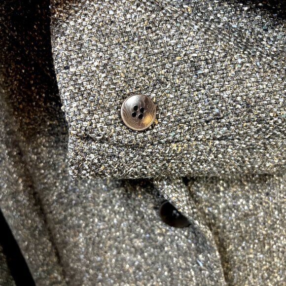 Zanella Kara Size 14 Women's Blazer Gray Wool Blend Coat Jacket Made in Italy - Picture 6 of 11